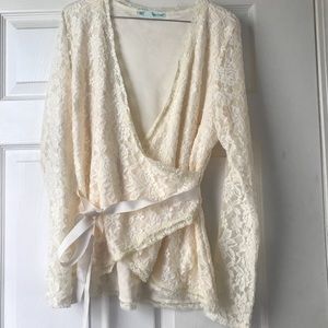 Cream blouse